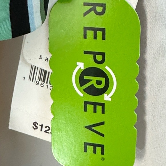 Sanctuary Swim Wave Stripe Print Side Cutout One Piece Swimsuit - size Large - Picture 8 of 9